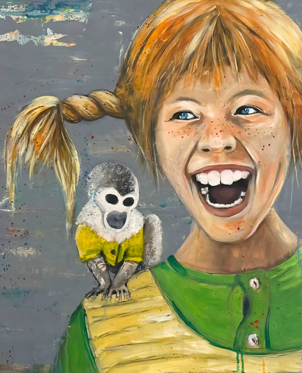 Moselzeug Pippi L. Gemälde Holger Freihöfer