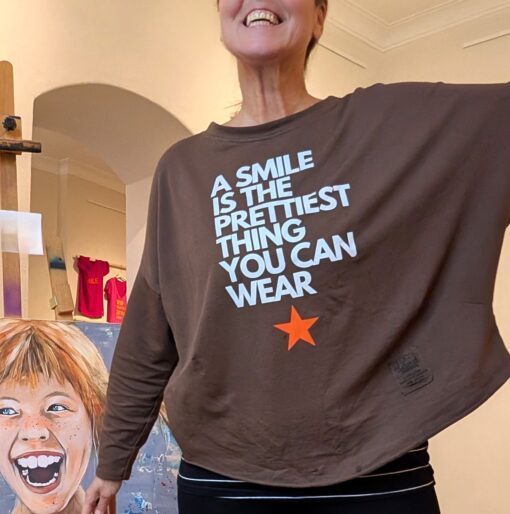 Sweatshirt Moselzeug Mädelszeug A Smile is the prettiest