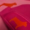 Mütze in pink magenta mit rotem Hund