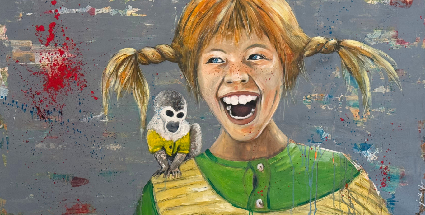 Moselzeug Pippi Langstrumpf Gemälde