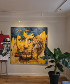 Das Original des Gemäldes Stoppok in der Galerie Raumansicht