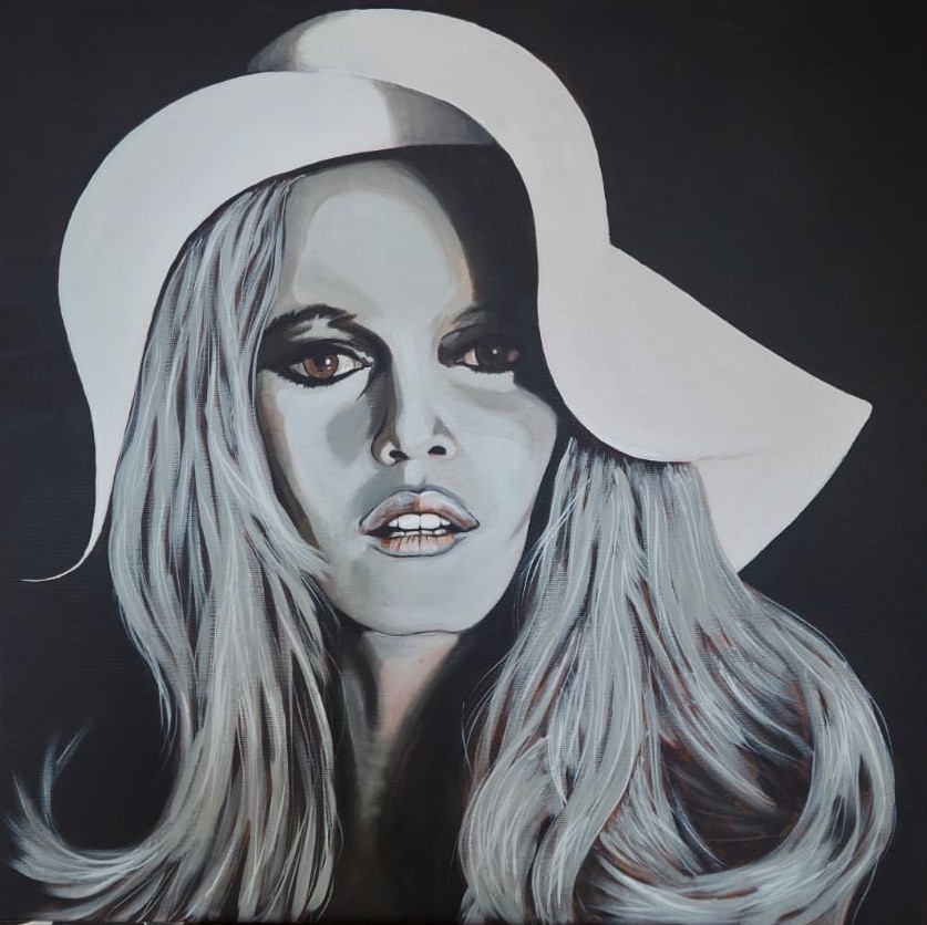 DRUCK Brigitte B. | Moselzeug 1 Druck Brigitte Bardor 80 x 80 cm von Holger Freihöfer Moselzeug