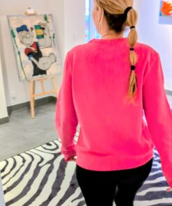 Sweatshirt Fritten und Champagner von hinten