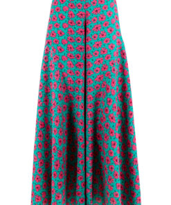 Hose in bunt wie eine Culotte mit fuchsia Blumen by Moselzeug