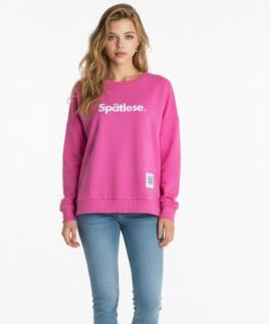 Frau mit Spätlese Sweatshirt