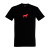 Männer T-Shirt in schwarz mit dem roten Hund von Moselzeug