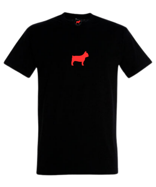 Männer T-Shirt in schwarz mit dem roten Hund von Moselzeug