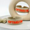 Optimistin Armband von Moselzeug