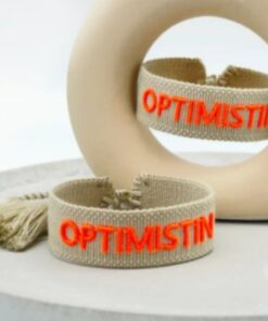 Optimistin Armband von Moselzeug