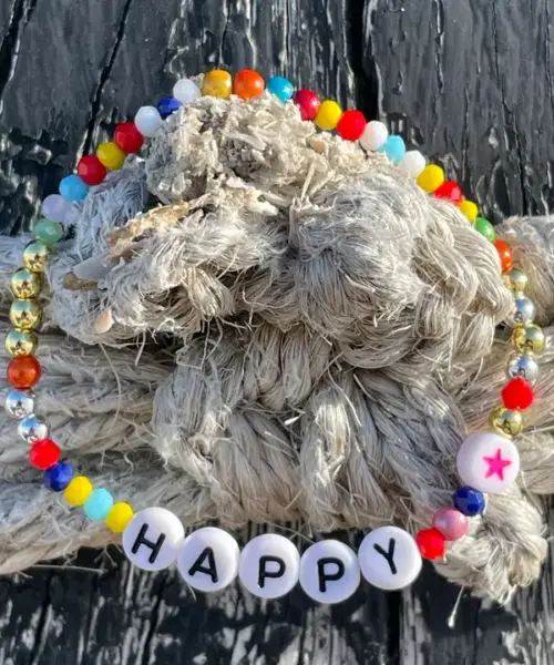 Moselzeug bunte Armkette Happy