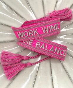 Armband mit Wein Statement Work Wine Balance