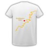T-Shirt Moselverlauf gold mit Wunschort | Moselzeug 4 Moselshirt Weinshirt mit Moselverlauf von Moselzeug