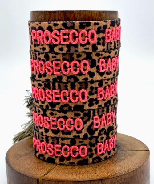 Alternative view of Statement Armband Prosecco Baby Leo mit pink!| Moselzeug