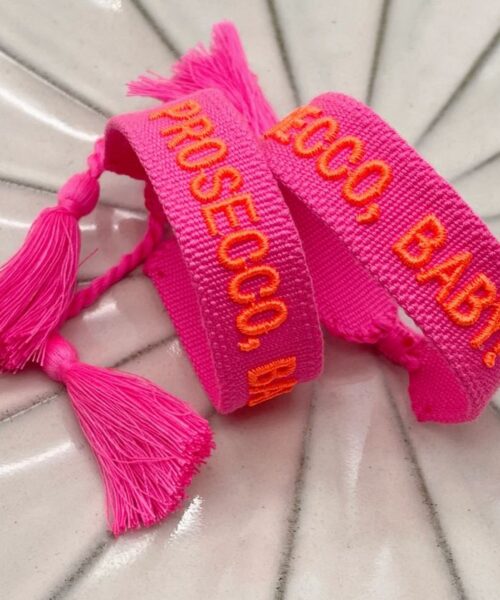 Prosecco Baby! Armand leuchtend in pink mit orange von Moselzeug