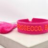 Prosecco Baby Moselzeug Pink orange Statement Armband 3