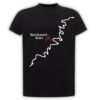 Männer Shirt von Moselzeug mit Rückendruck Moselverlauf und Markierung für Wunschort