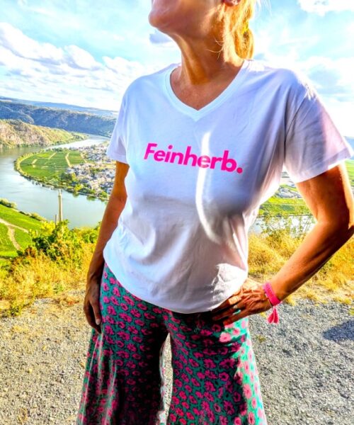 T-Shirt Feinherb neon pink | Moselzeug