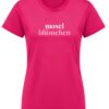 T-Shirt in pink mit Mosel Blümchen Aufdruck von Moselzeug