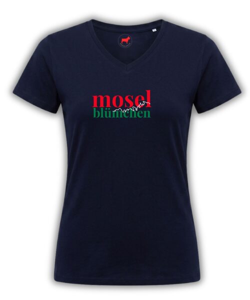 Shirt von Moselzeug in den Farben der Moselbl&uuml;mchen Tracht