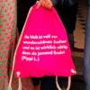 Ein Turnbeutel in pink von Moselzeug mit Zitat Statement