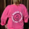 Moselzeug pink Sweater Do what Ruecken