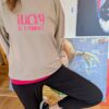 Lucky is a mindset sweat beige Moselzeug