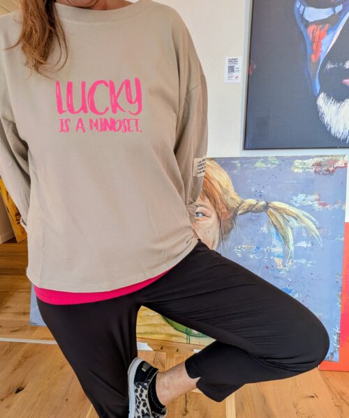 Moselzeug Sweatshirt Lucky is a mindset| Moselzeug