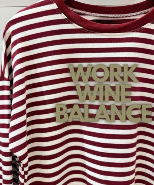 Gestreiftes Sweat von Moselzeug Work Wine Balance